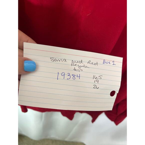 Soma red knit tee shirt t-shirt women's medium may be sleep shirt soft comfort - Picture 11 of 12